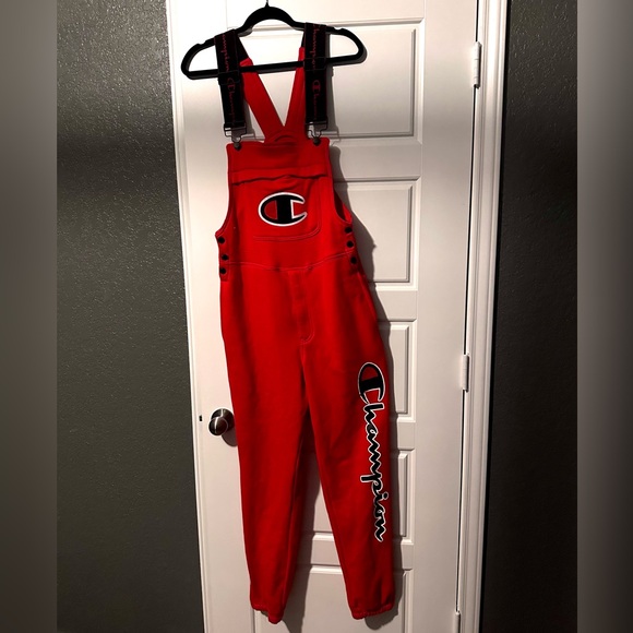 Champion Super Fleece Sweatpants Overalls